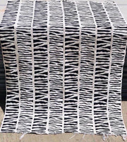 Black & White Zebra  Mudcloth or Bogolan Fabric TossokoClothing