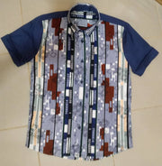 Badu - Ankara Short Sleeves Shirt  & Pants Set for Boys Size 6 TossokoClothing