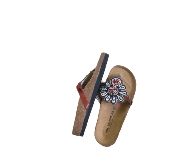 Massai Beaded Sandals with Birkenstock Sole Size 38 & 39 TossokoClothing