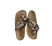 Massai Beaded Sandals with Birkenstock Sole Size 38 & 39 TossokoClothing