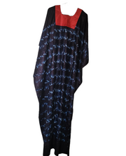 Leppi Indigo Dyed Women Boubou Kaftan TossokoClothing