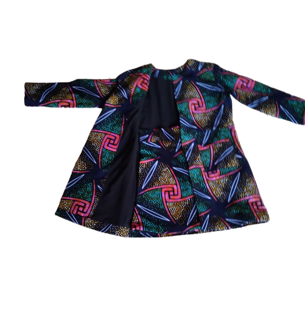 Long Sleeves Ankara Jacket & Skirt Set Size 8 TossokoClothing