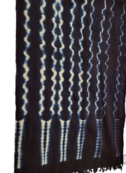 Indigo African Winter Scarves Tossoko Clothing