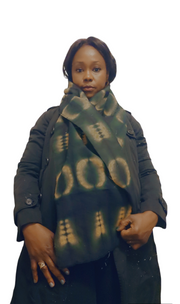 Indigo African Winter Scarves Tossoko Clothing