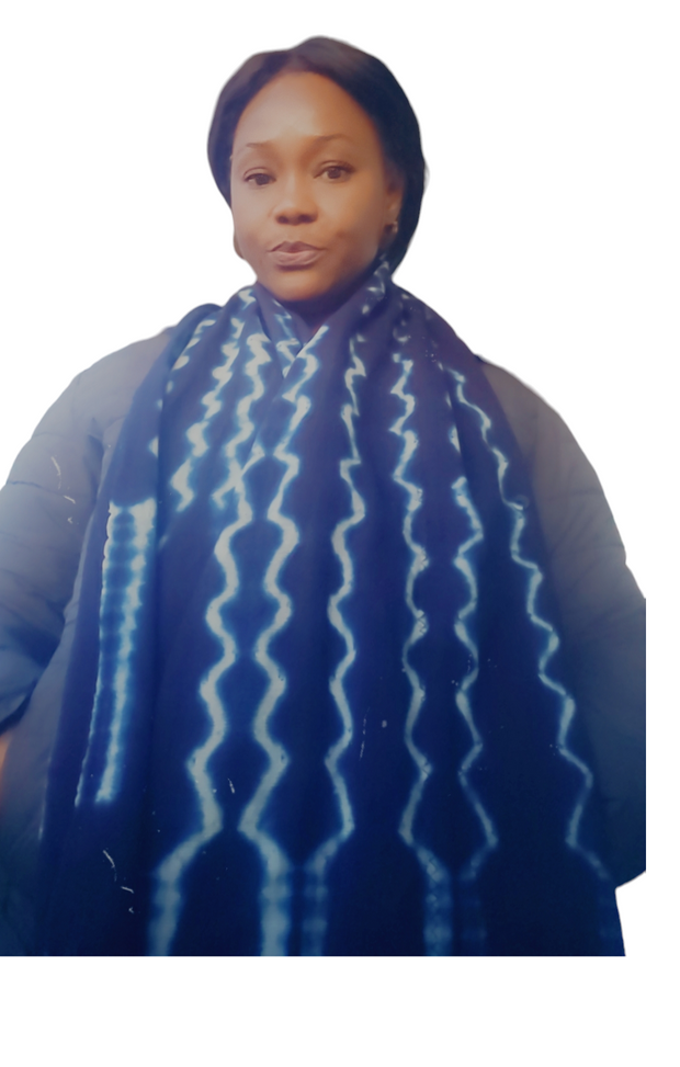 Indigo African Winter Scarves Tossoko Clothing