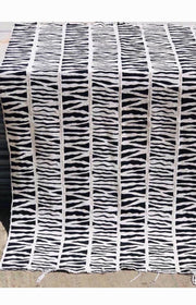 Black & White Zebra  Mudcloth or Bogolan Fabric TossokoClothing