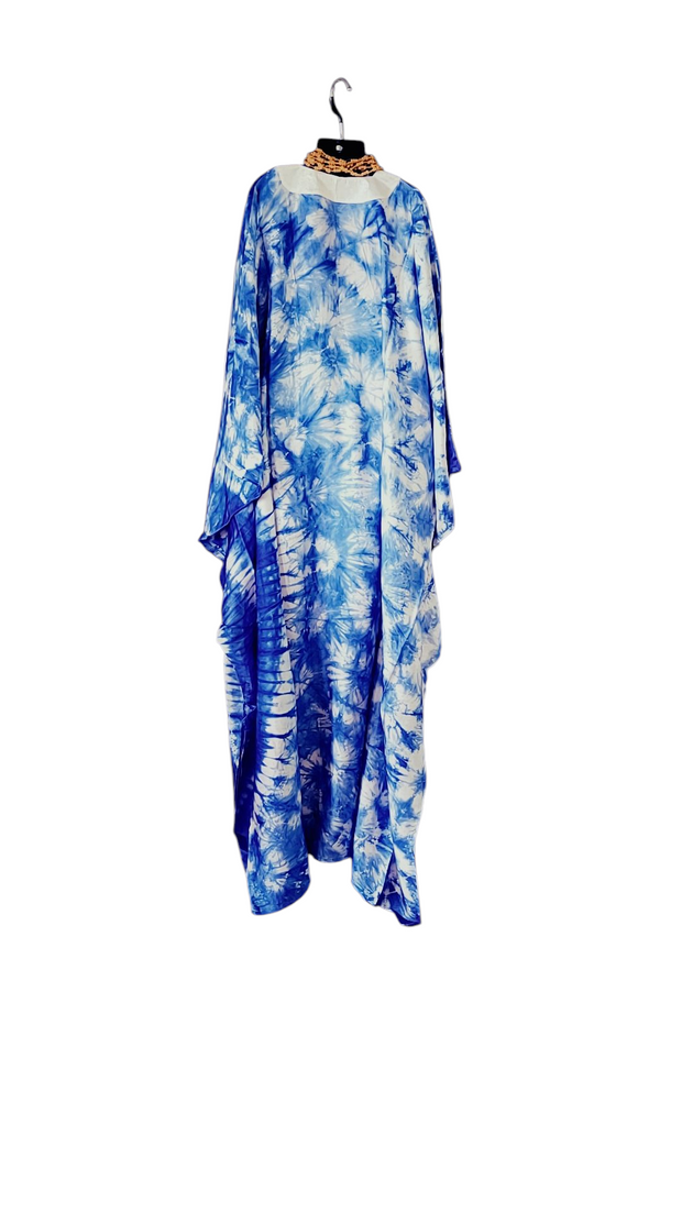 New Collection AYA  Kokodunda Hand-Dyed Boubou Kaftan Dress | African Boho Maxi Dress | Traditional West African Attire | Loose Fit | One Size Fits Most TossokoClothing