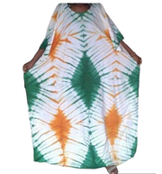 Multicolored Bassam  Boubou Dress Model - Diamonds TossokoClothing