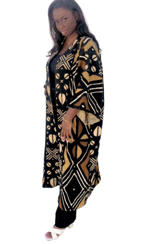 Bogolan Mudcloth Large Kimono Jacket TossokoClothing