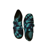 Indigo Turquoise Handmade Sneakers TossokoClothing