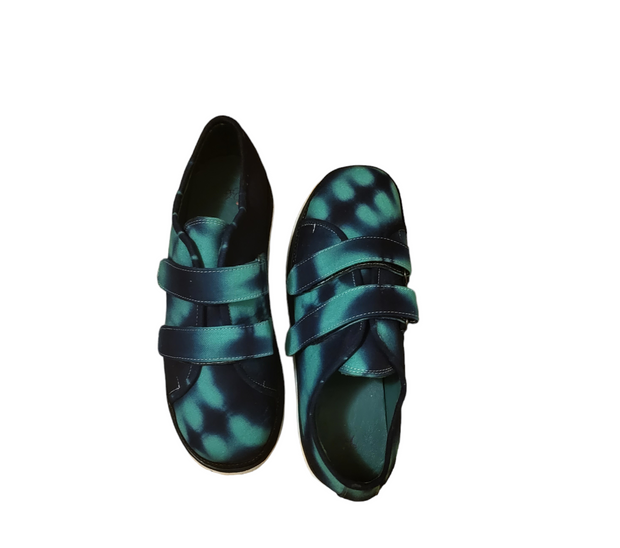 Indigo Turquoise Handmade Sneakers TossokoClothing