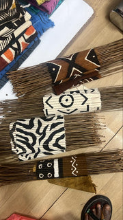 Mopti African Bogolan Mudcloth Table Runner Wall Hanging made of original Malian Bogolan/Mudcloth TossokoClothing