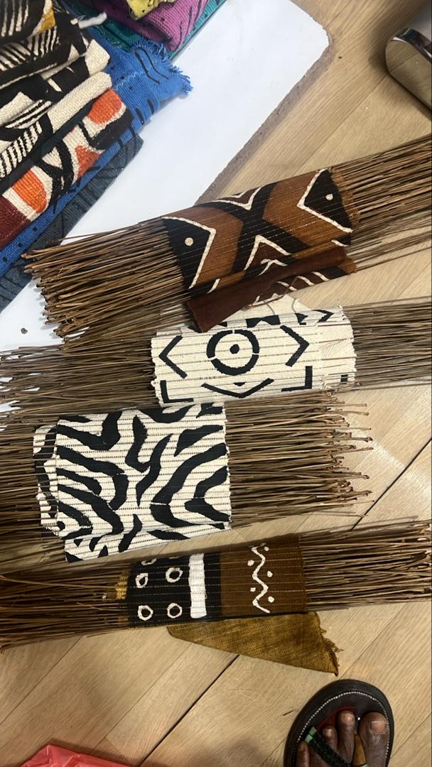Mopti African Bogolan Mudcloth Table Runner Wall Hanging made of original Malian Bogolan/Mudcloth TossokoClothing