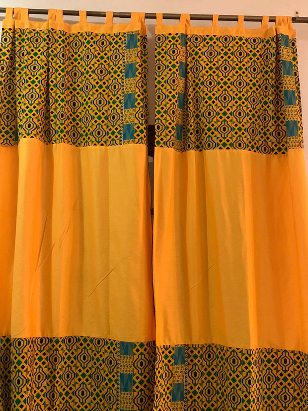 Colorful Bogo Print Curtains & Pillow Set TossokoClothing