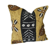 Mudcloth Pillow Cover Patchwork Brown/Black/White