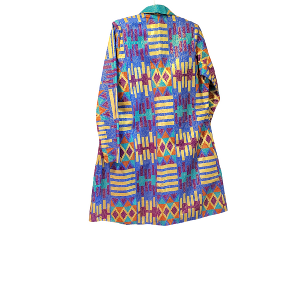 Amalya Kente Gold Jacket TossokoClothing