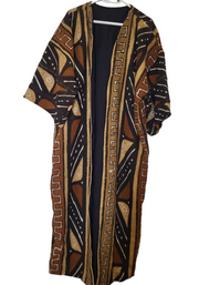 Bogolan Mudcloth Large Kimono Jacket TossokoClothing
