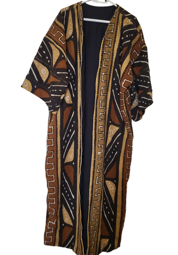 Bogolan Mudcloth Large Kimono Jacket TossokoClothing