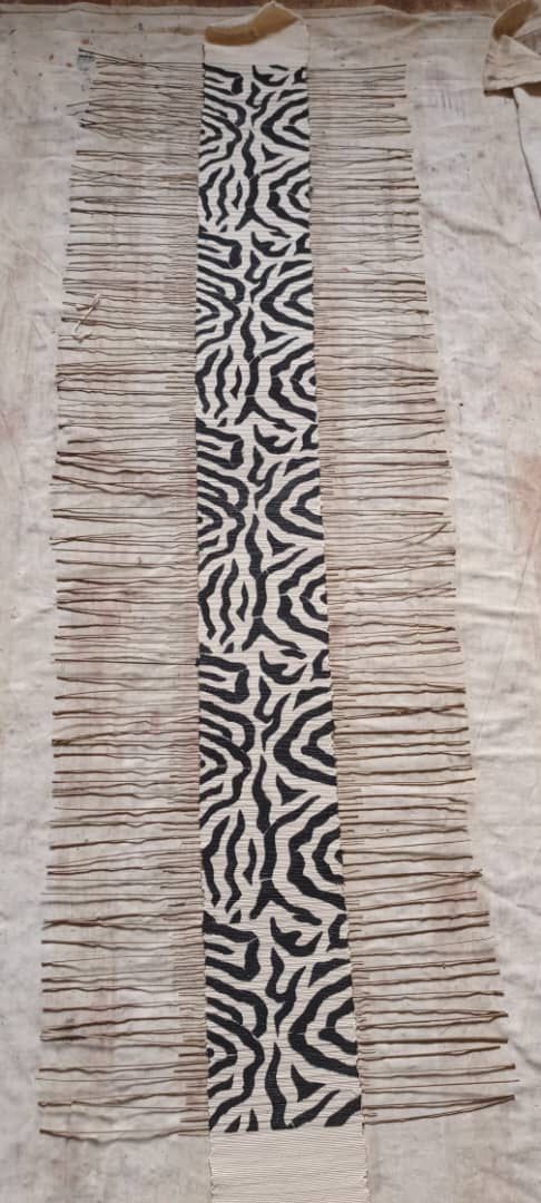 Mopti African Bogolan Mudcloth Table Runner Wall Hanging made of original Malian Bogolan/Mudcloth TossokoClothing