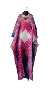 New Collection AYA  Kokodunda Hand-Dyed Boubou Kaftan Dress | African Boho Maxi Dress | Traditional West African Attire | Loose Fit | One Size Fits Most TossokoClothing