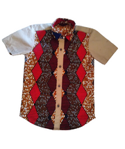 Badu - Ankara Short Sleeves Shirt  & Pants Set for Boys Size 6 TossokoClothing