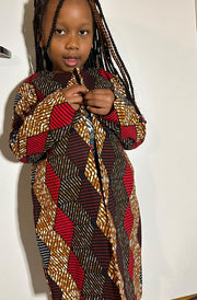 Zora Long Sleeves Ankara African Print Jacket & Skirt Set Size 8/10 TossokoClothing