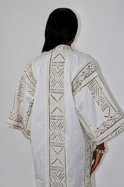 Bogolan Print Girl's Jacket TossokoClothing
