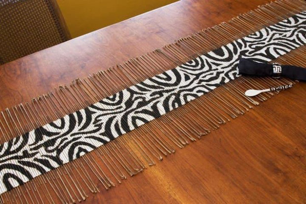 Mopti African Bogolan Mudcloth Table Runner Wall Hanging made of original Malian Bogolan/Mudcloth TossokoClothing