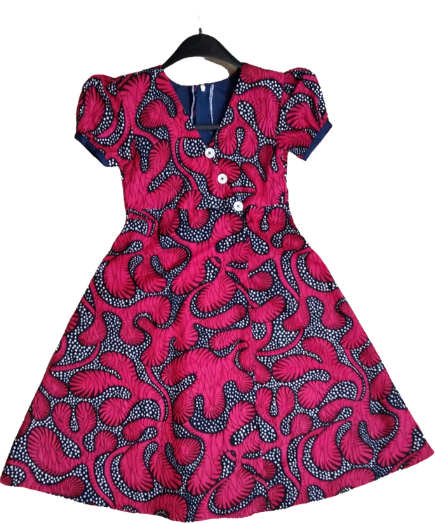 Mina Ankara Style African Print Flared Dress TossokoClothing