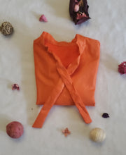 Girl's Orange African Print Top & Skirt TossokoClothing