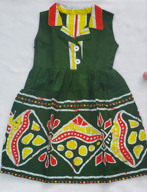 African Print Girl's Dress Size 3-4 TossokoClothing
