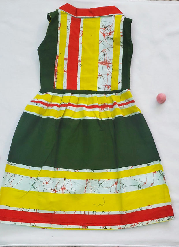 African Print Girl's Dress Size 3-4 TossokoClothing