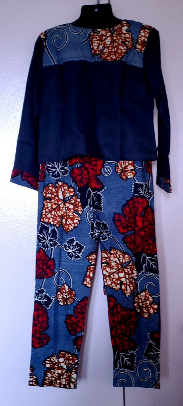 African Print Girl's Jumpsuit  Set TossokoClothing