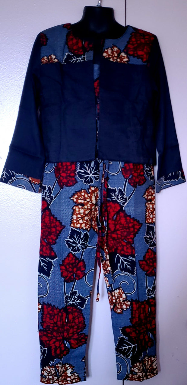 African Print Girl's Jumpsuit  Set TossokoClothing