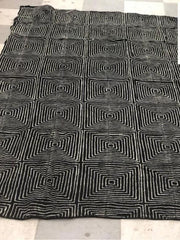 Black Mudcloth or Bogolan Fabric TossokoClothing