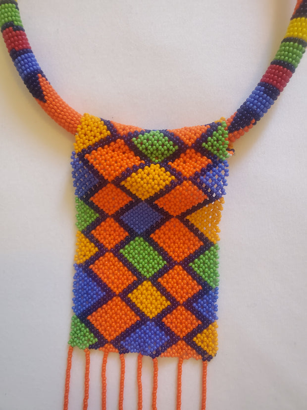 African Massai Beaded  Necklace TossokoClothing