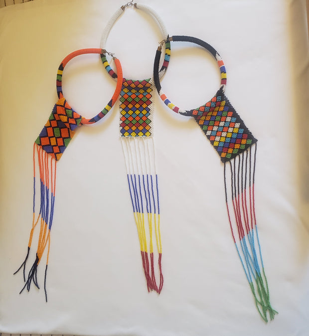 African Massai Beaded  Necklace TossokoClothing