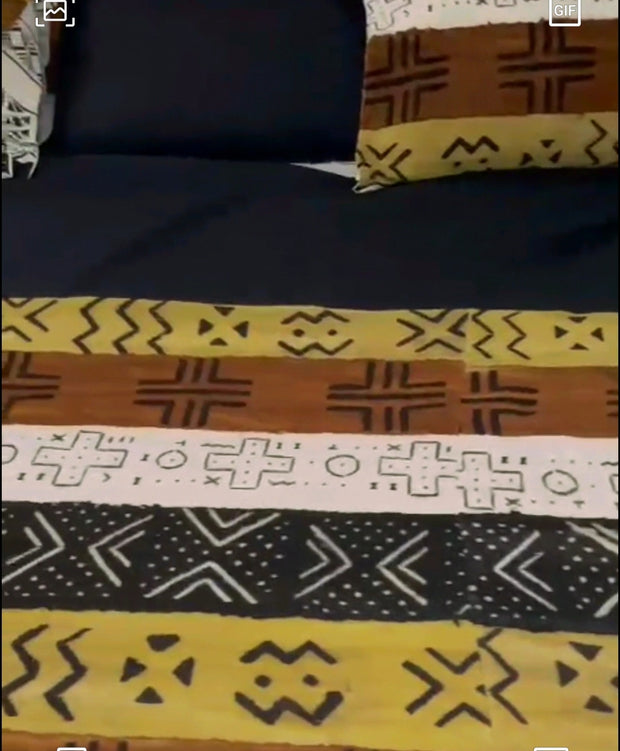 African Mud cloth Duvet Cover Set TossokoClothing
