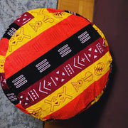 Galsen Handmade Round African Print Pouff TossokoClothing