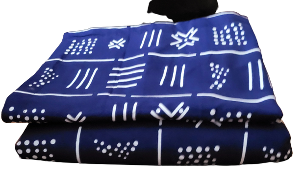 Yandoor African Print  Duvet Cover Set Blue TossokoClothing
