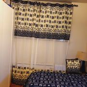 Colorful Bogo Print Curtains & Pillow Set TossokoClothing