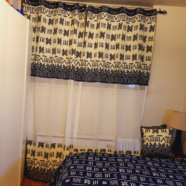 Colorful Bogo Print Curtains & Pillow Set TossokoClothing