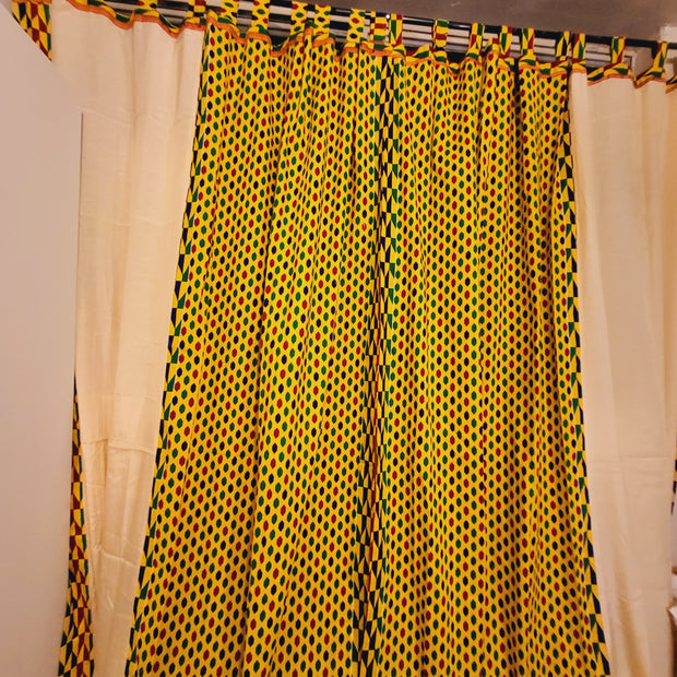 Colorful Bogo Print Curtains & Pillow Set TossokoClothing