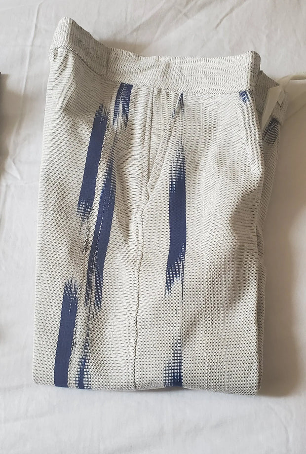 Boy's Grey/ Blue African Hand Woven Top & Pants Outfit TossokoClothing