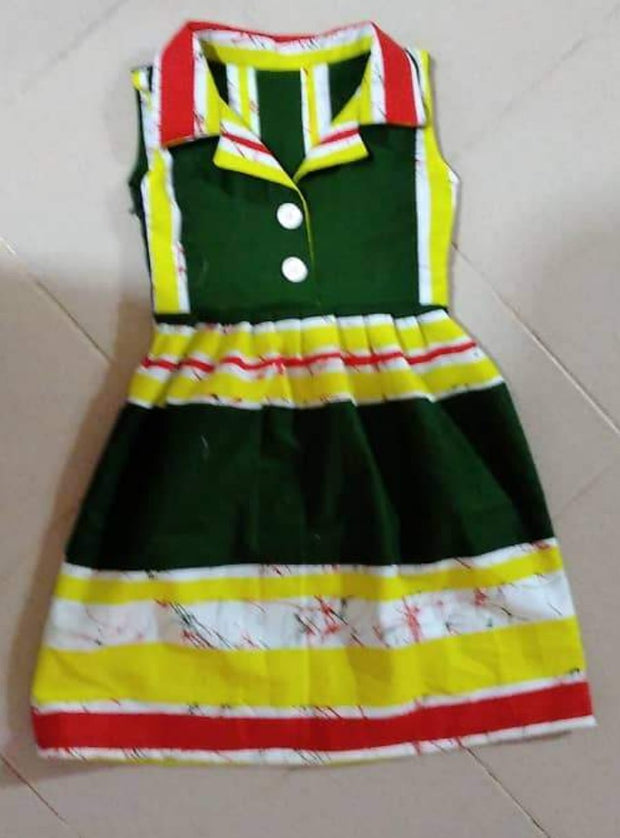 African Print Girl's Dress Size 3-4 TossokoClothing
