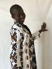 Bogolan Print Girl's Jacket TossokoClothing