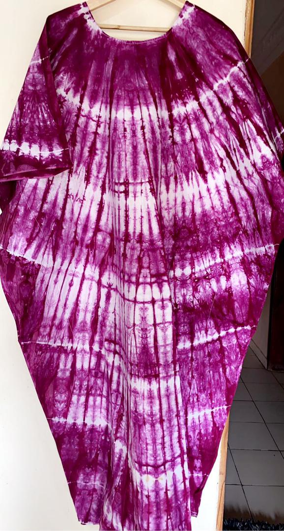 Multicolored Bassam  Boubou Dress -Model Lines TossokoClothing