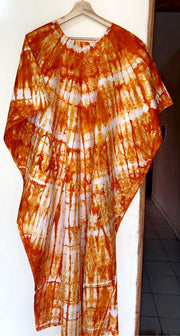 Multicolored Bassam  Boubou Dress -Model Lines TossokoClothing