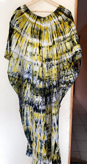 Multicolored Bassam  Boubou Dress -Model Lines TossokoClothing