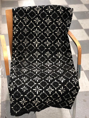 Black Mudcloth or Bogolan Fabric TossokoClothing